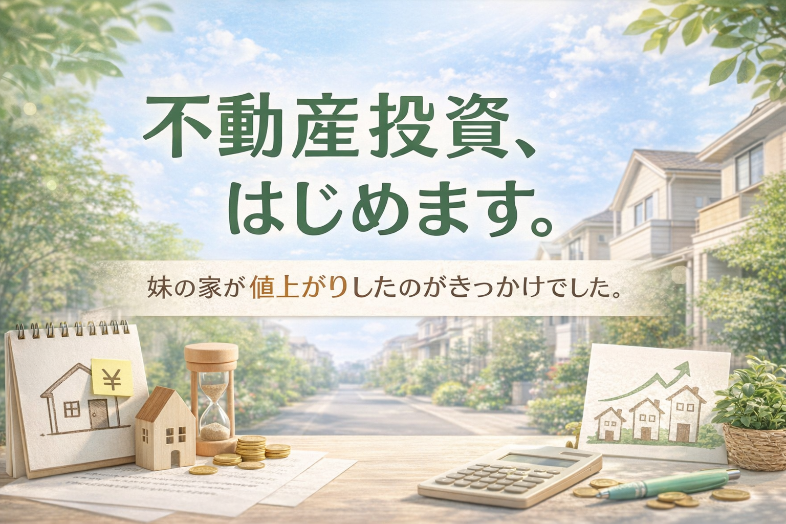 妹の家が値上がり!?不動産投資を本気で考え始めた話