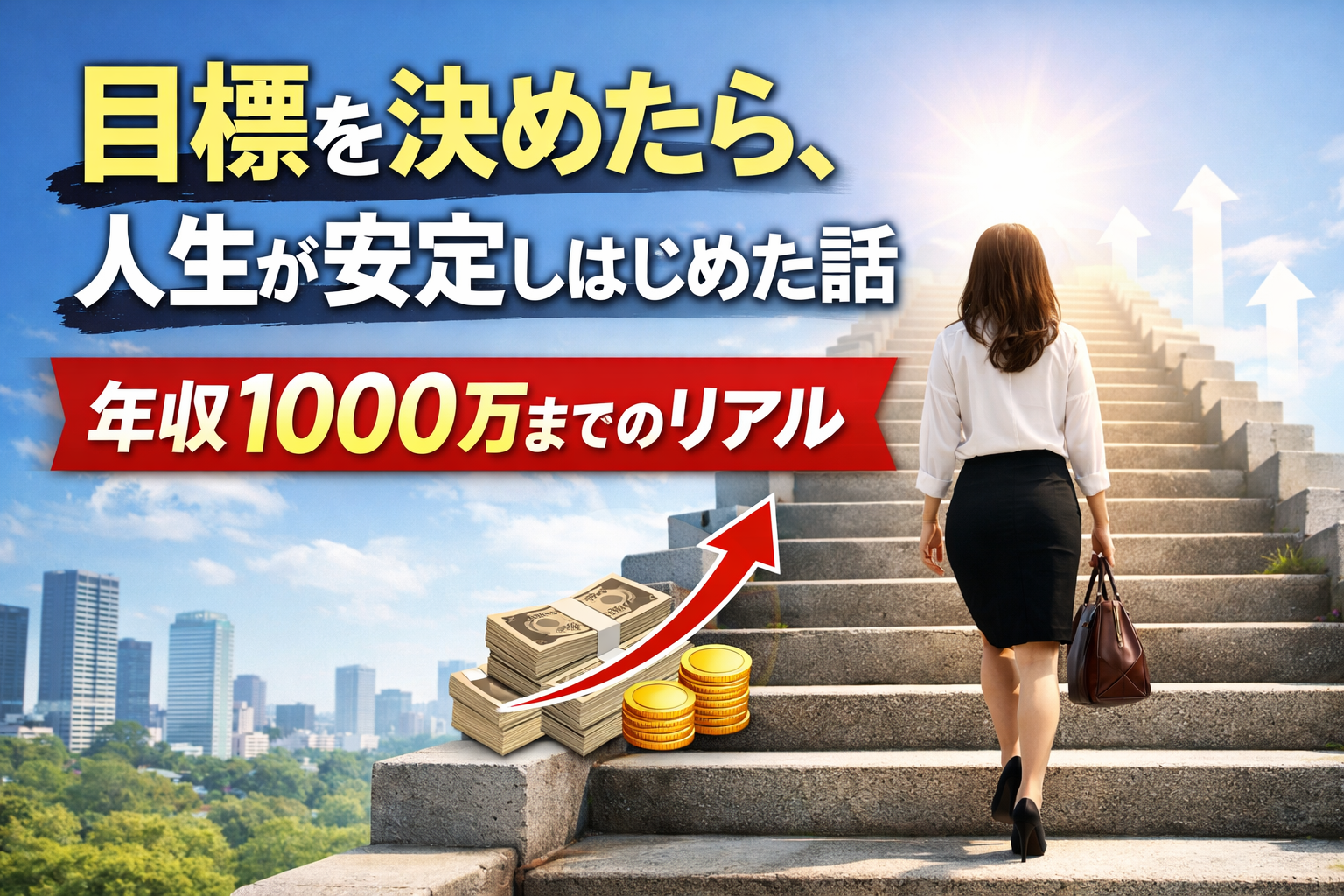 目標を決めたら、人生が安定しはじめた話― 年収1000万までのリアル ―