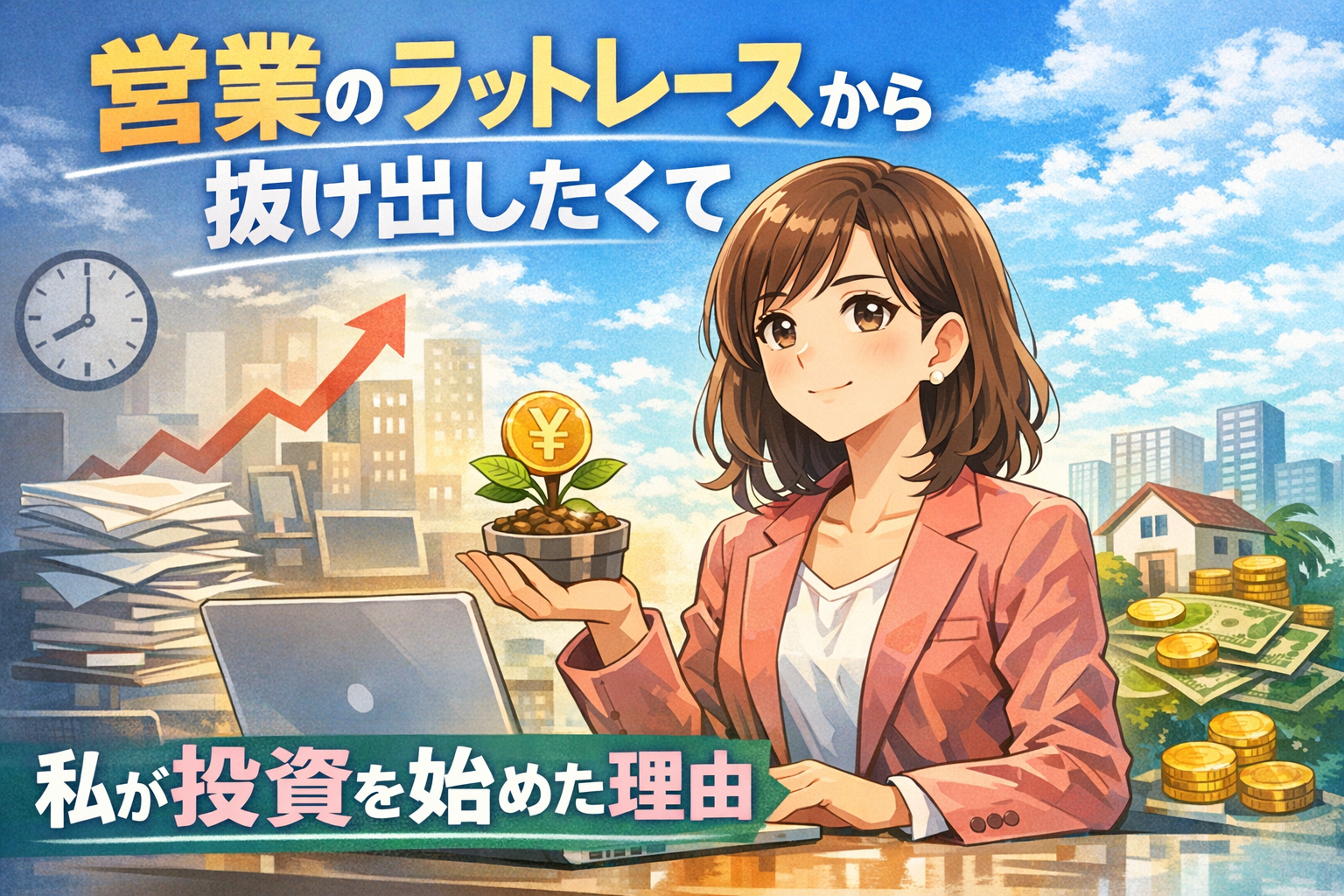 営業のラットレースから抜け出したくて、私が投資を始めた理由