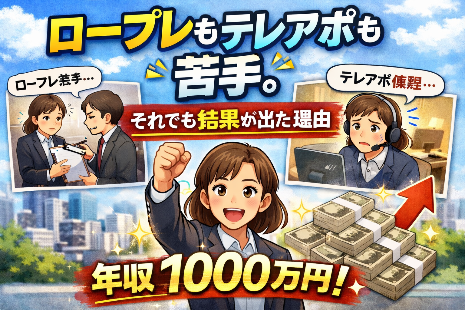 「ロープレもテレアポも苦手。それでも結果が出た理由」